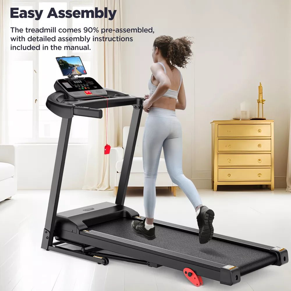 3.5HP Treadmill 350LB - 90% Pre-Assembled