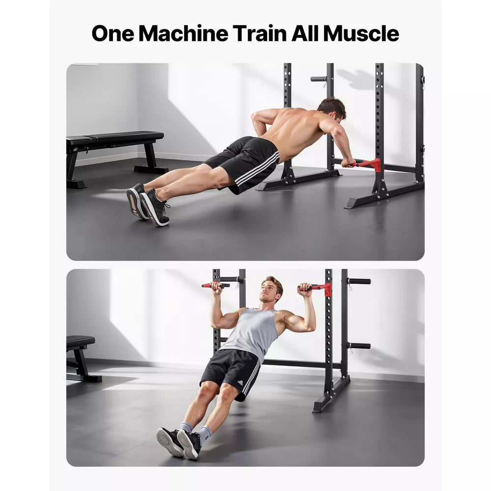 Multifunctional Power Rack - Adjustable J-Hooks