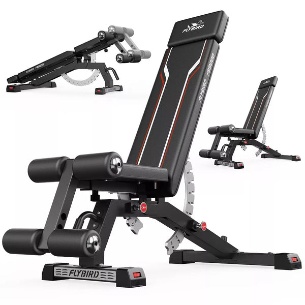 Adjustable Weight Bench 1200LBS - Extended Base
