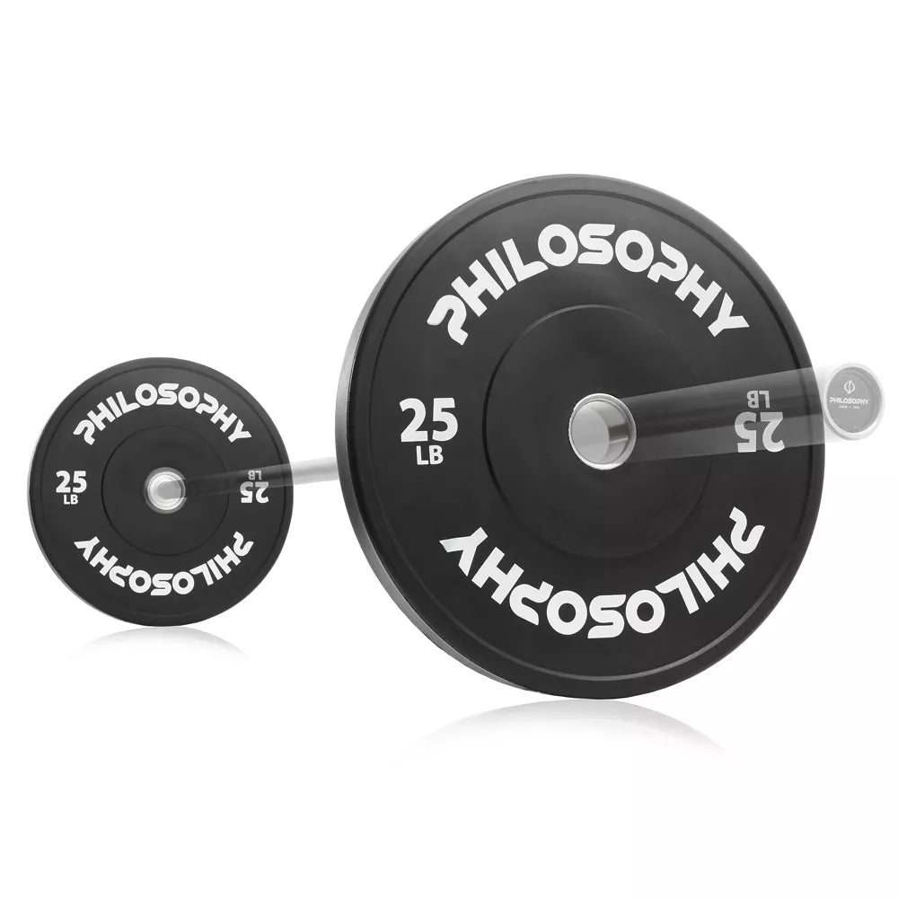 25LB Olympic Rubber Bumper Plates - Set of 2