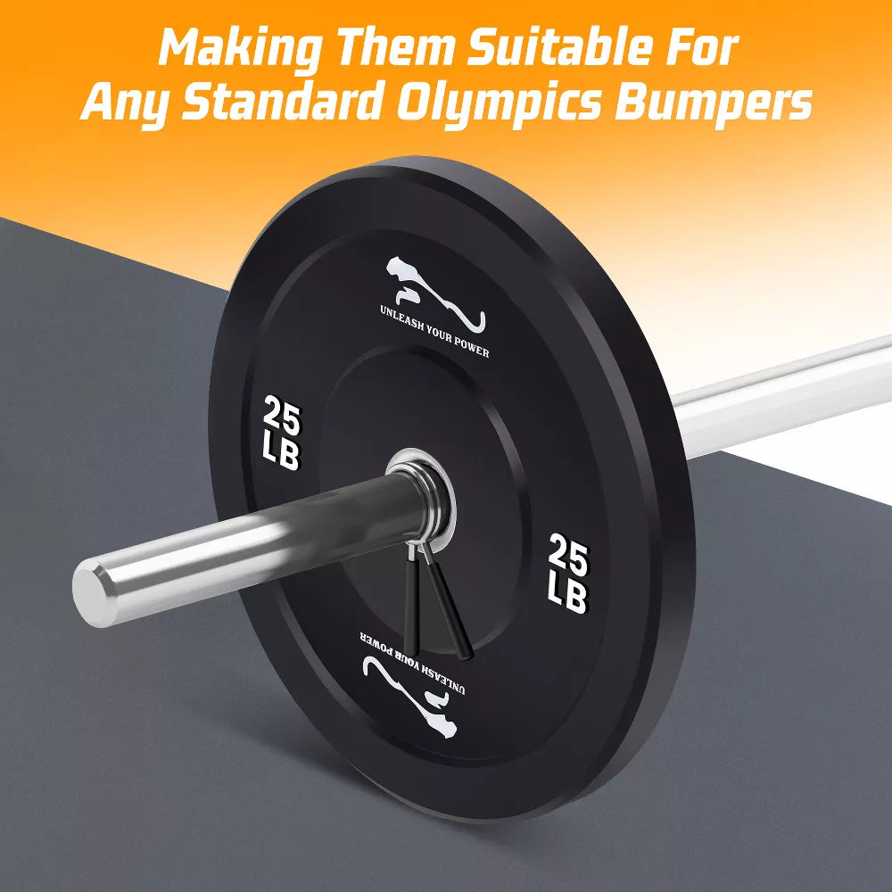 35LB Rubber Weight Plates - Steel Insert