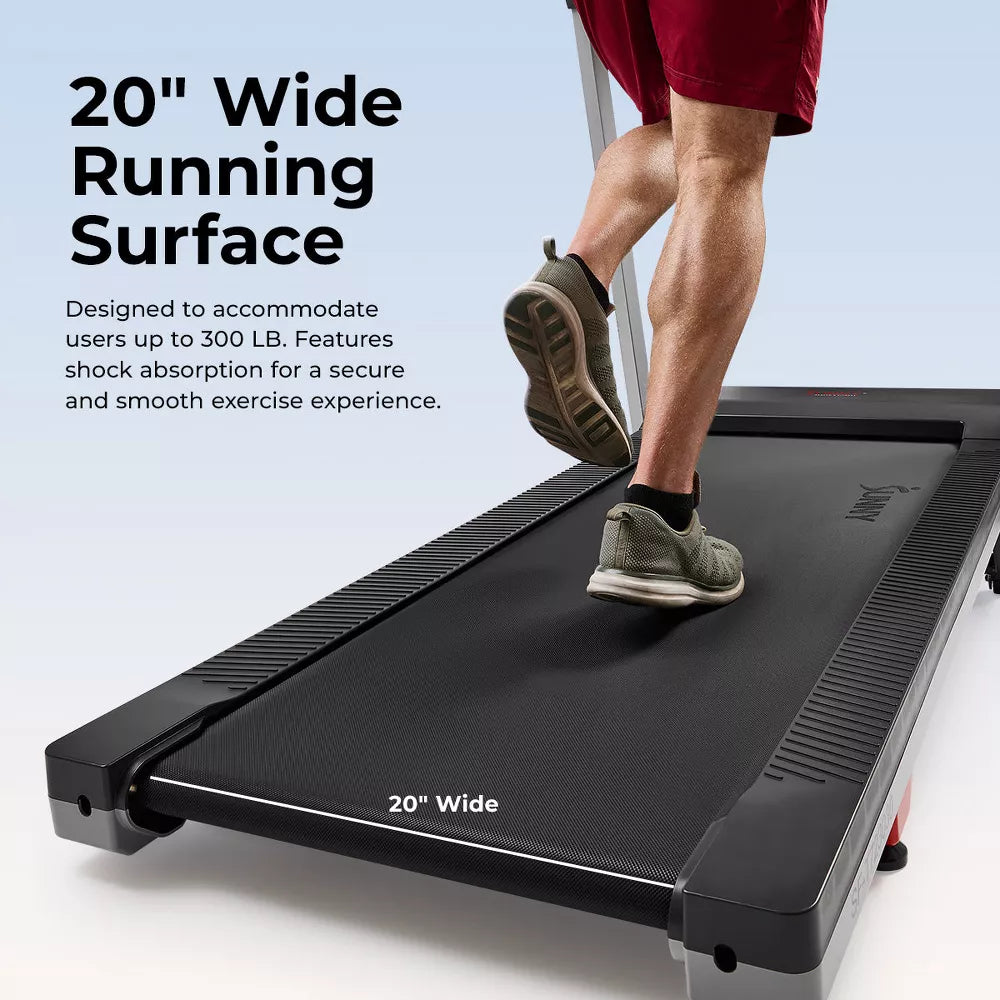Smart Foldable Treadmill - 20in Belt, 15-Level Incline