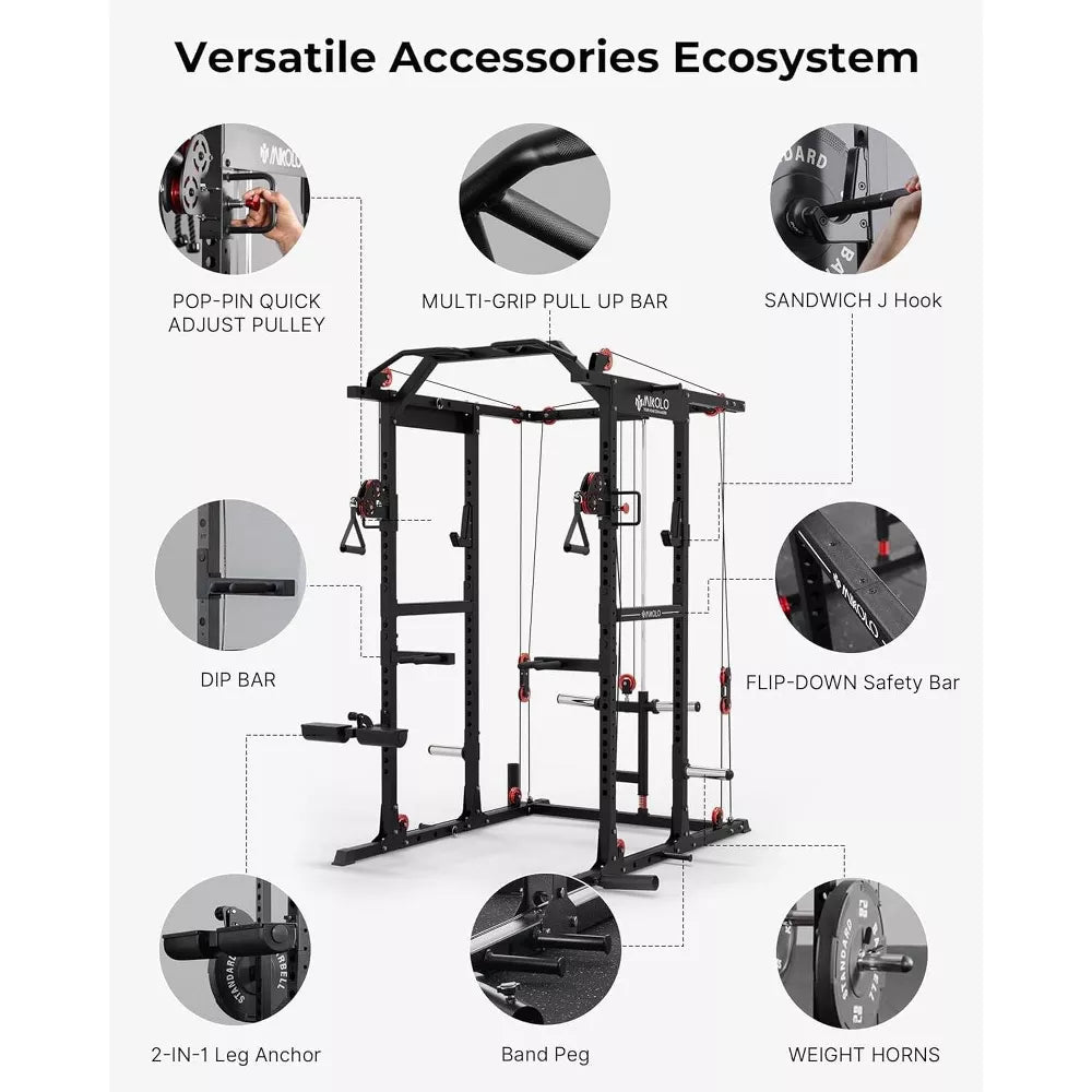 Power Cage 2000LBS - Aluminum Pulley System