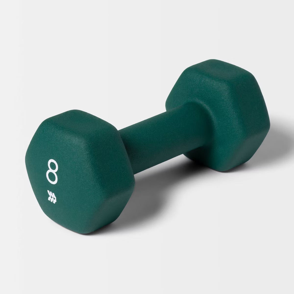 Neoprene 8lb dumbbell hex head non-slip iron core hand weight for home gym