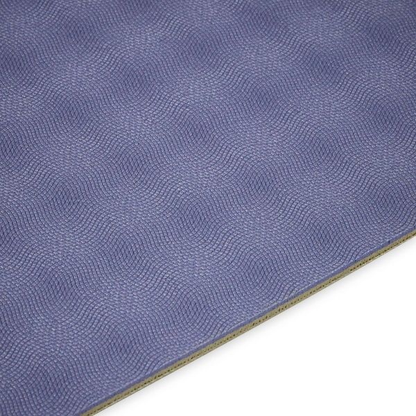 Gaiam Precision Grip purple yoga mat reversible dual non-slip 6mm PVC surface