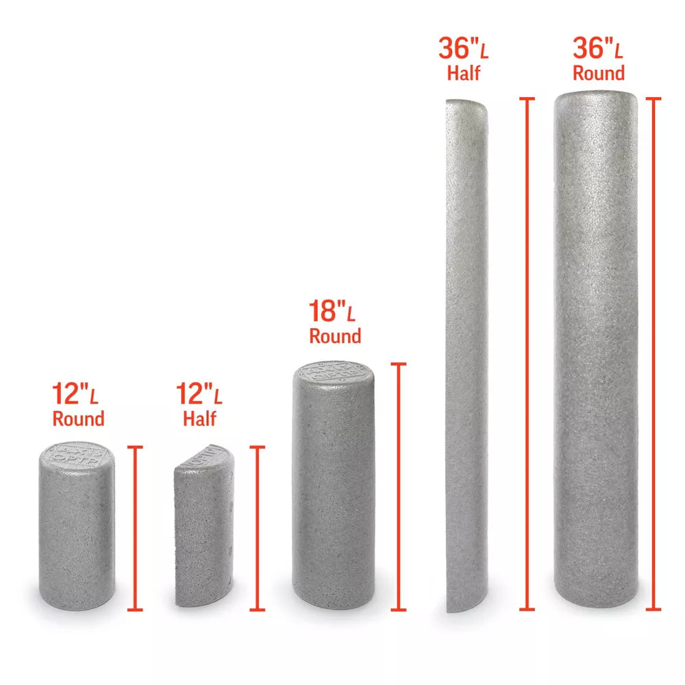 Silver AXIS Foam Roller - Moderate Density