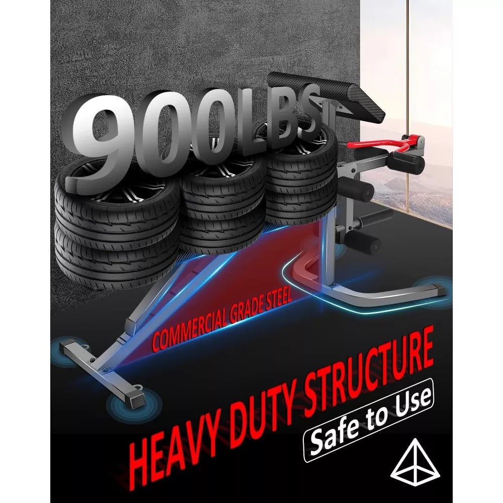 900LB Adjustable Bench Set - Leg Extension & Curl