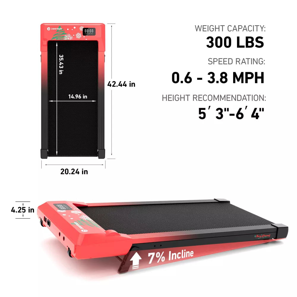 Q2 Limited Under-Desk Walking Pad - 7% Incline