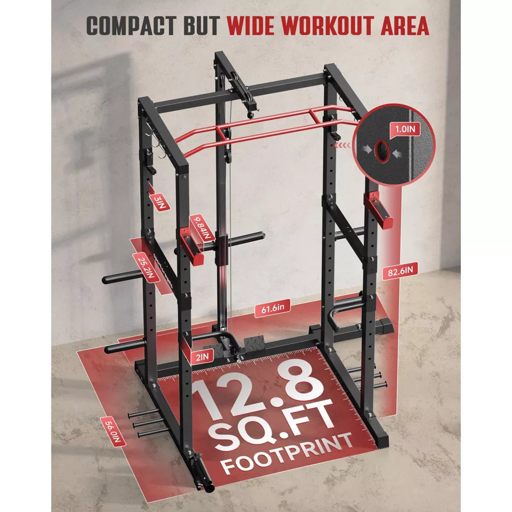 Power Cage with Cable Crossover System