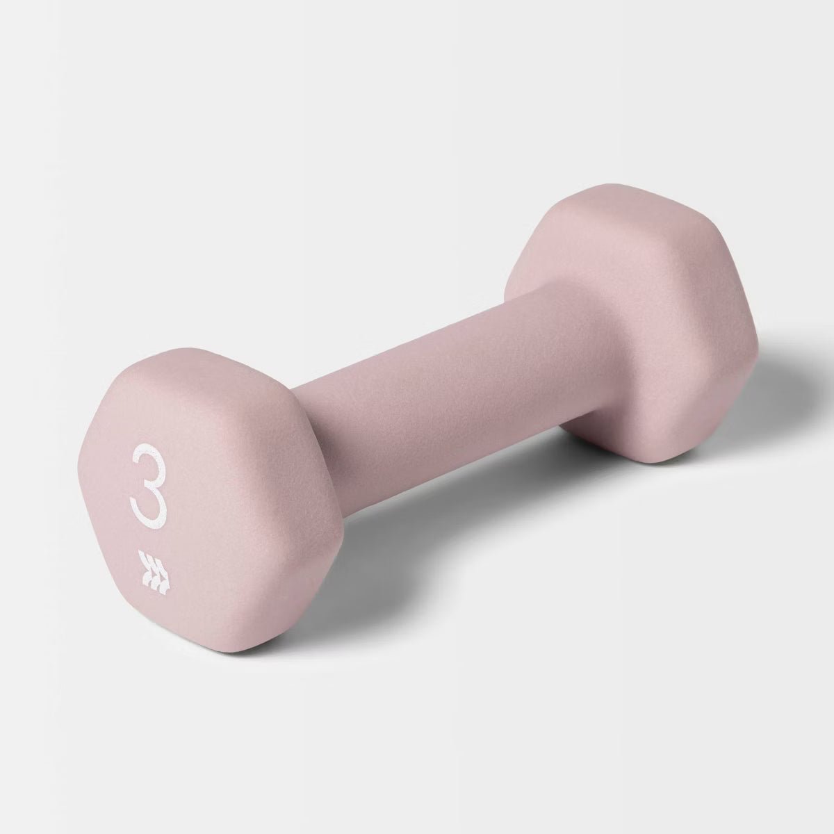 Neoprene 3lb dumbbell hex head non-slip iron core hand weight for home gym