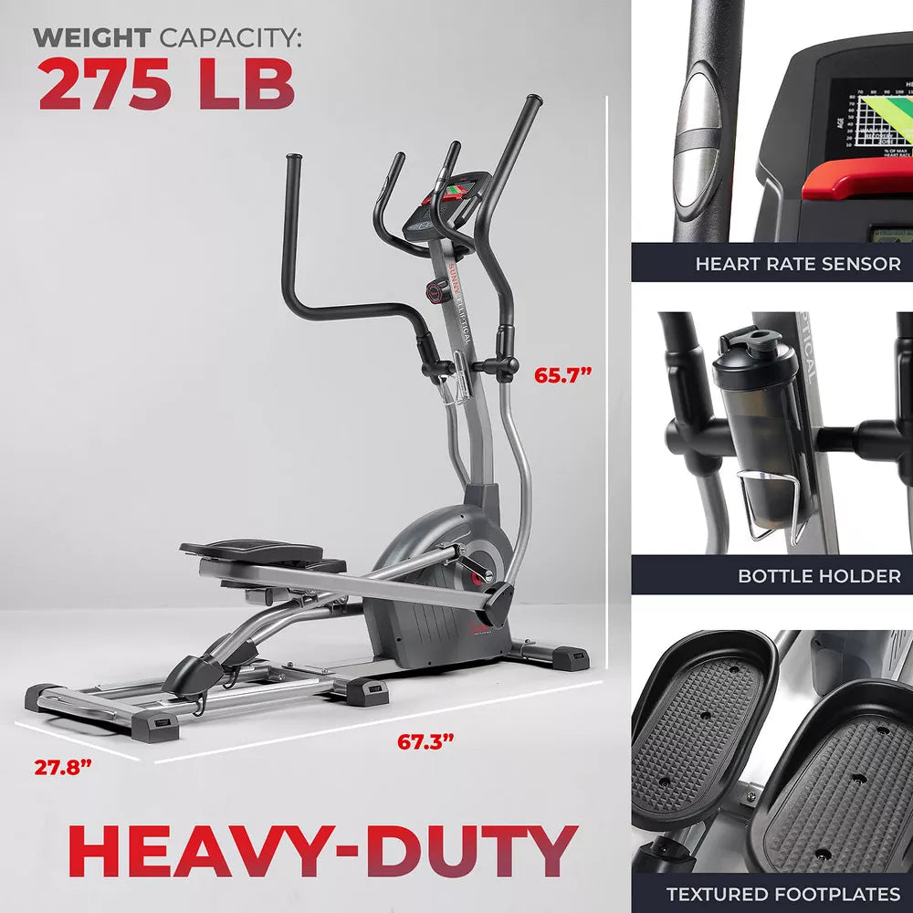 Smart Elite Elliptical Cross Trainer - 15.8in Stride, Bluetooth