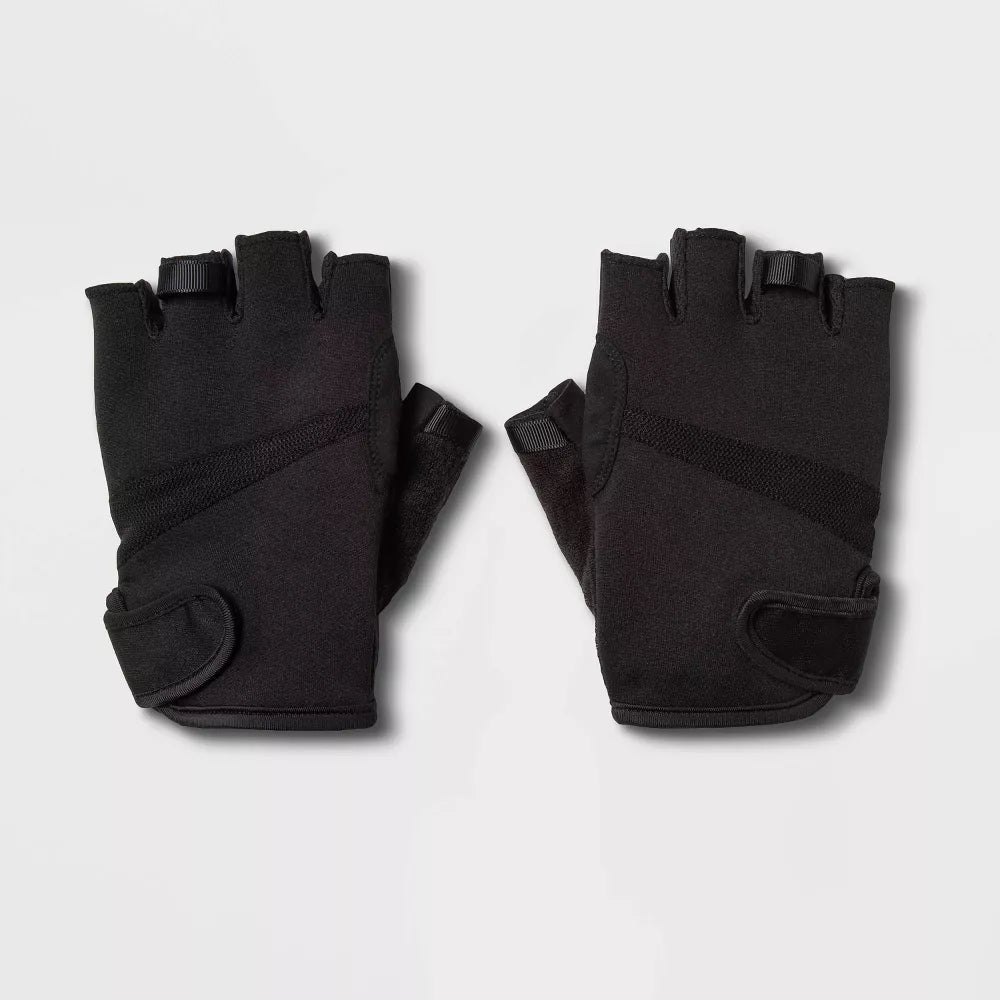 Men's Strength Training Gloves - Black Neoprene