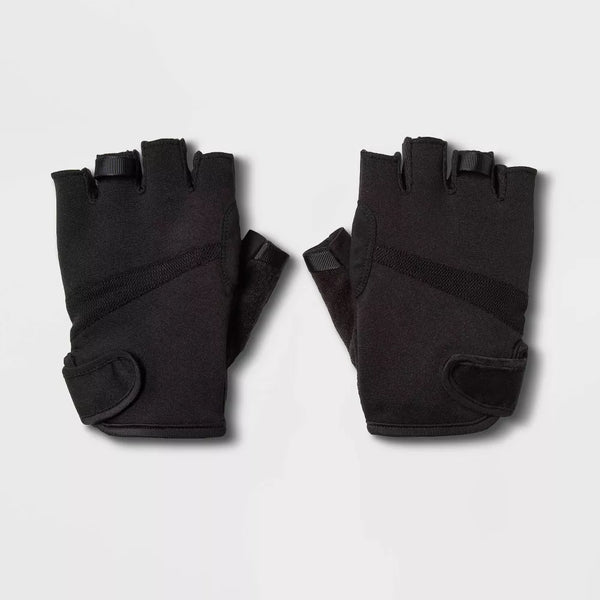 Men's Strength Training Gloves - Black Neoprene