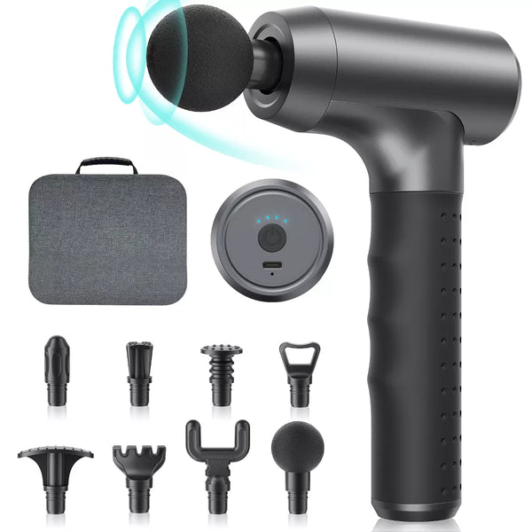 Deep Tissue Massage Gun 3200 RPM, 8 Heads