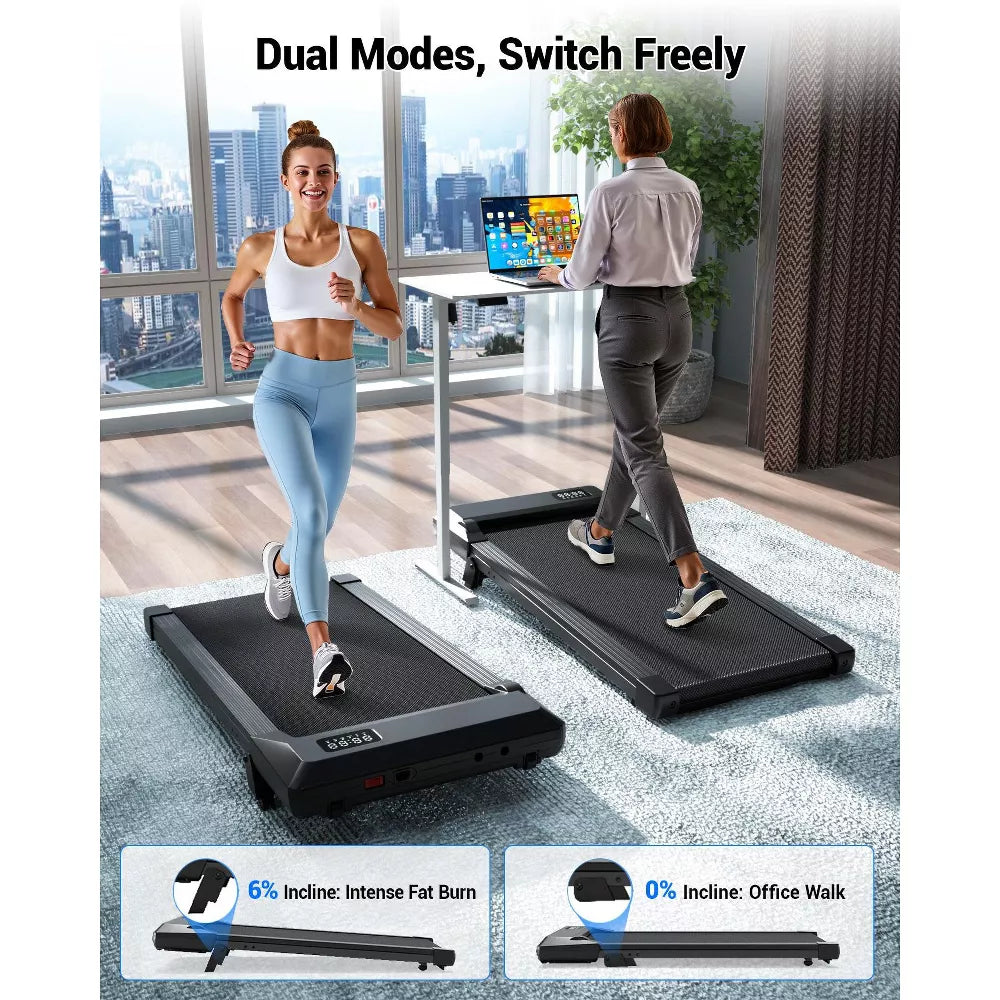Q2 Urban Mini Under-Desk Walking Pad - 7% Incline