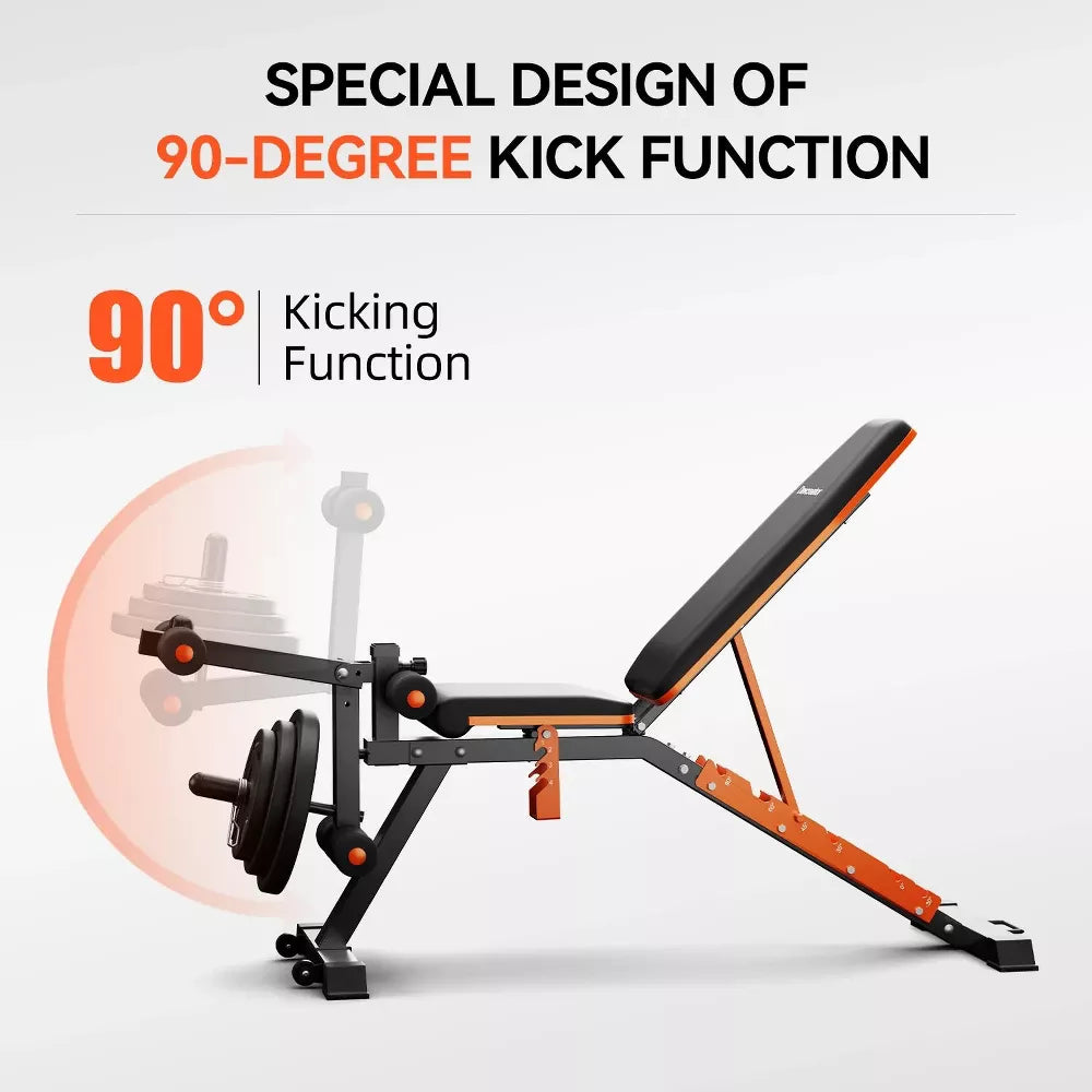 Preacher Curl & Leg Extension Bench - 6 Angles