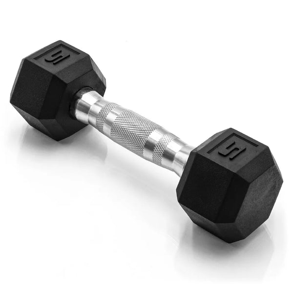 25lbs Coated Hex Dumbbell - Contoured Handle