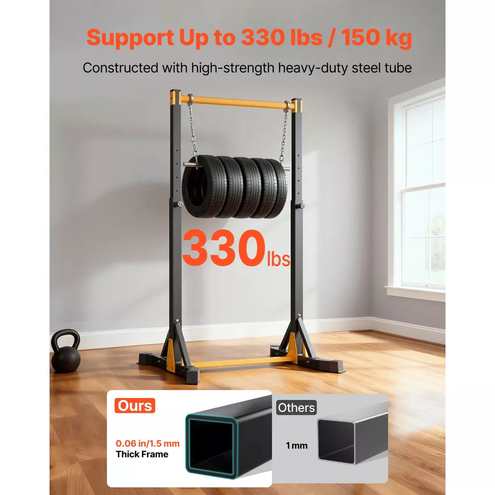 Free Standing Pull Up Bar 330lb - 8 Level Height