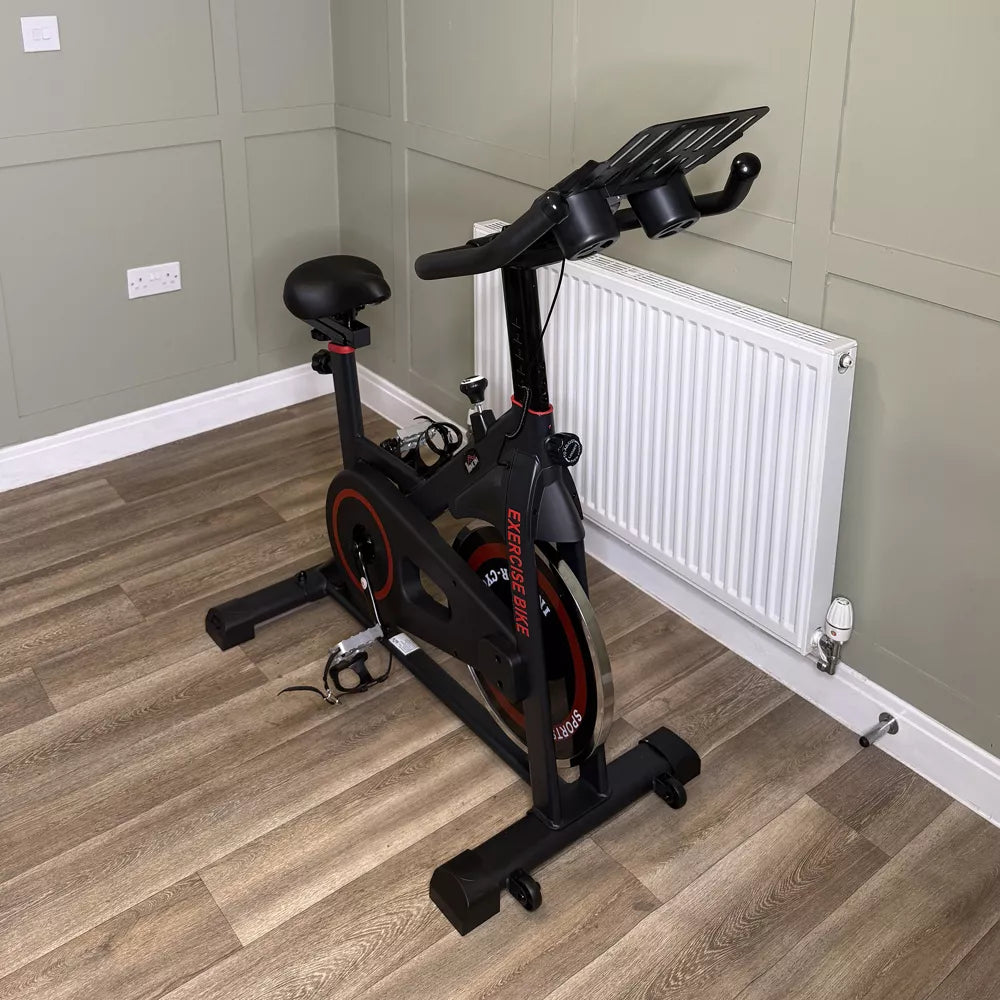 Flywheel Exercise Bike - Adjustable Resistance
