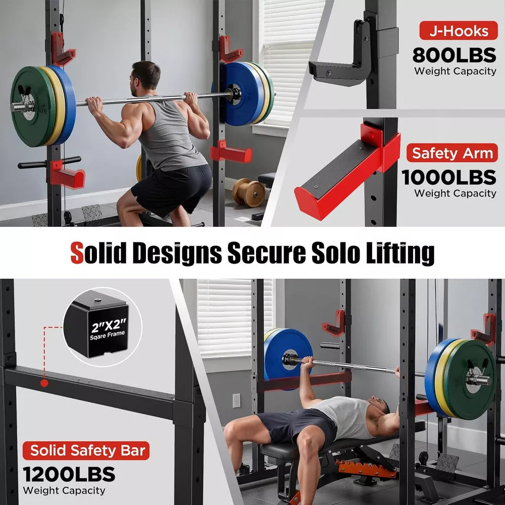 Multi-Functional Power Rack - Pulley System