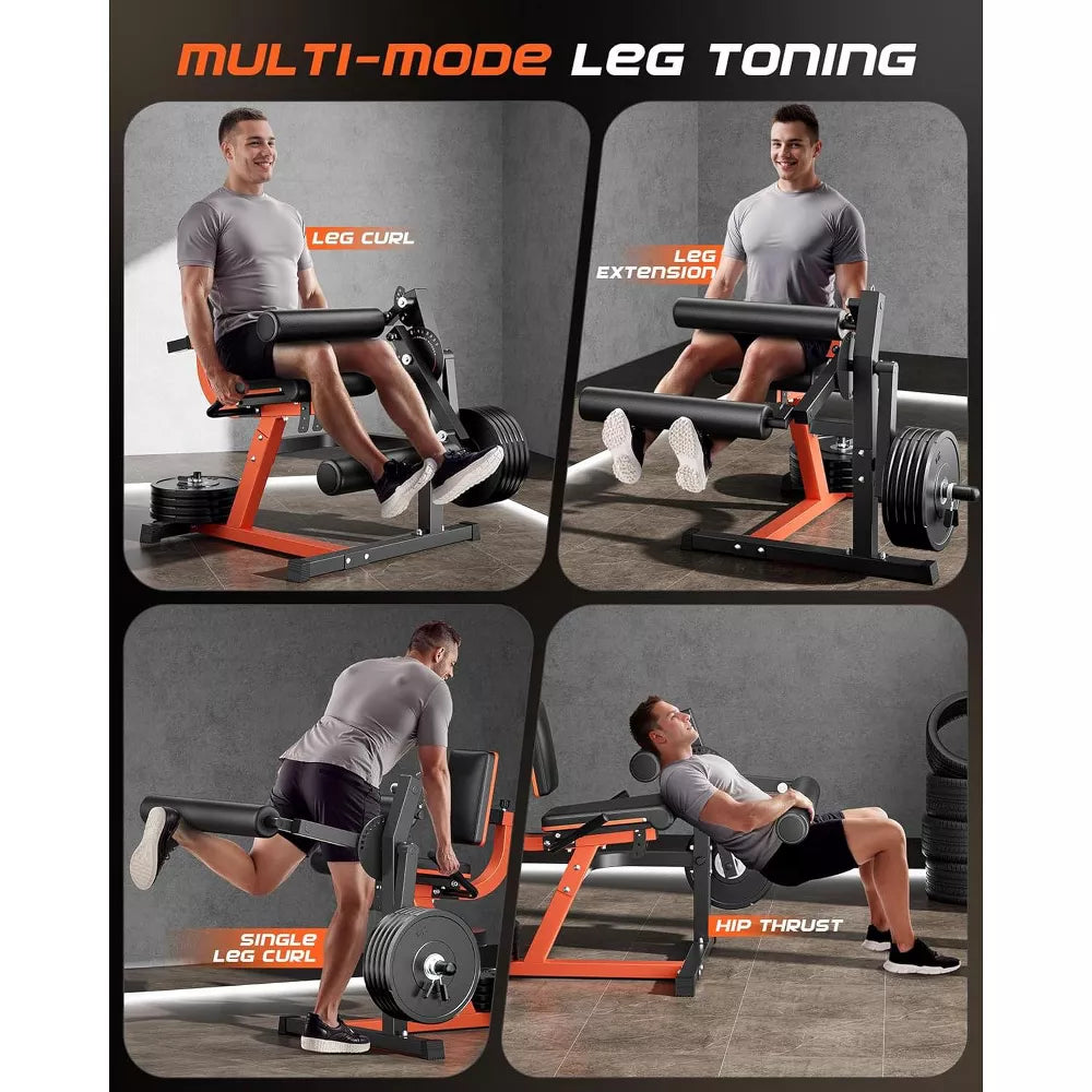 Adjustable Leg Extension & Curl Machine - Plate Loaded