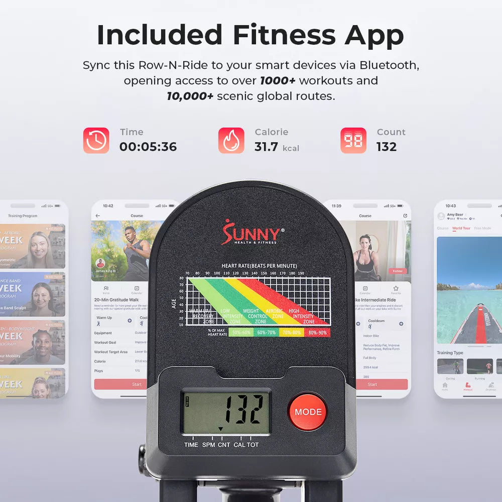 Full-Body Adjustable Smart Row-N-Ride Trainer