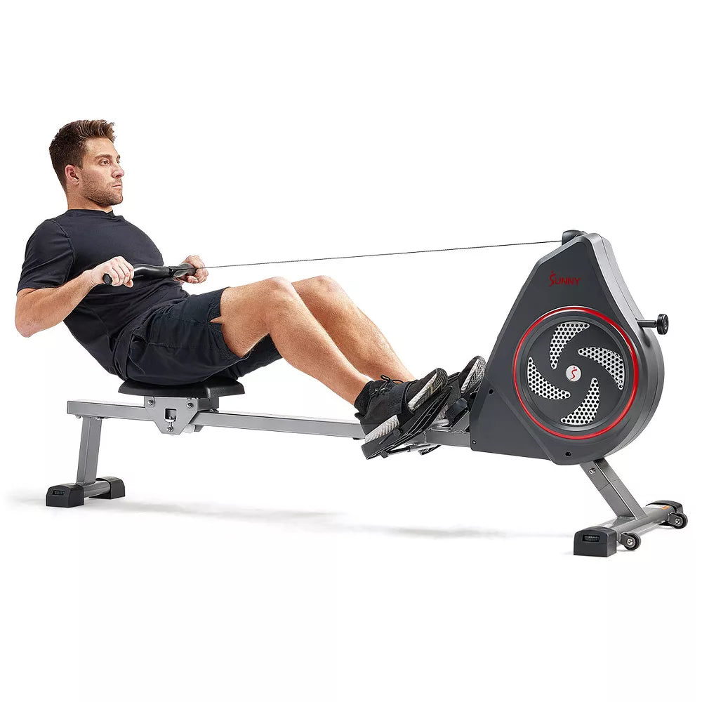 Air + Magnetic Rowing Machine - Dual-Resistance, Upright Storage