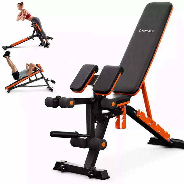 Preacher Curl & Leg Extension Bench - 6 Angles