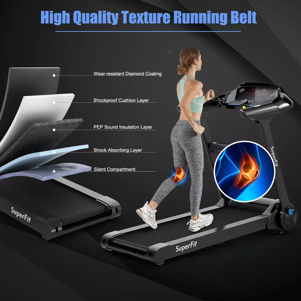 2.25HP Folding Treadmill - LED Touch Display