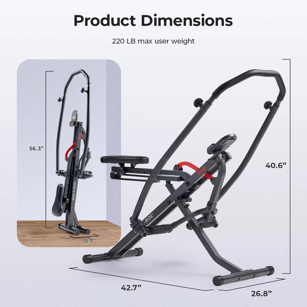 Full-Body Adjustable Smart Row-N-Ride Trainer