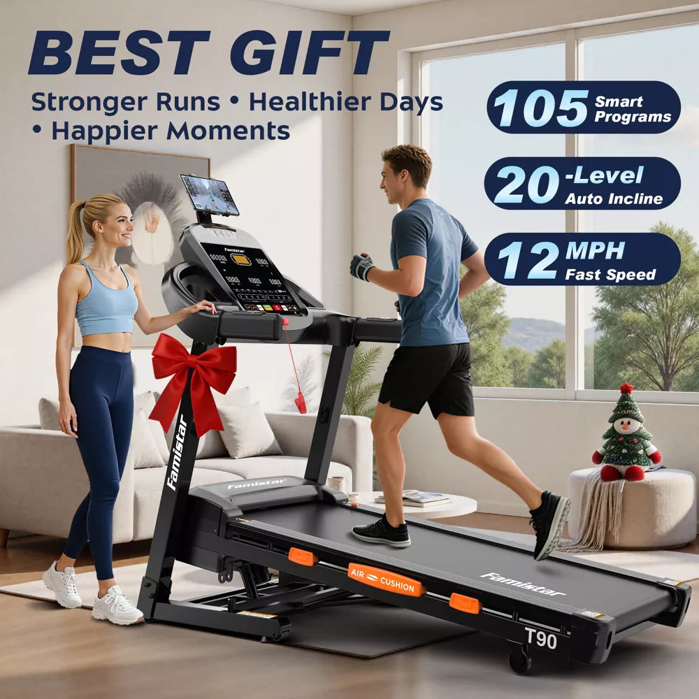 5HP Treadmill - 12 MPH, 20% Auto Incline, 400LB
