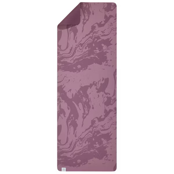 Gaiam Studio Flow light purple yoga mat with dual non-slip reversible TPE surface