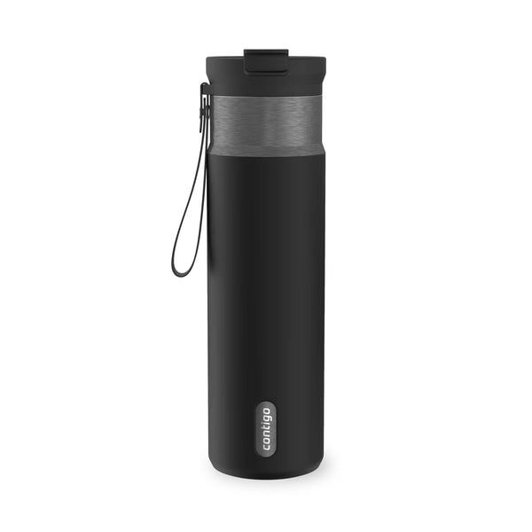 24oz Dual Sip Water Bottle - Licorice Gunmetal
