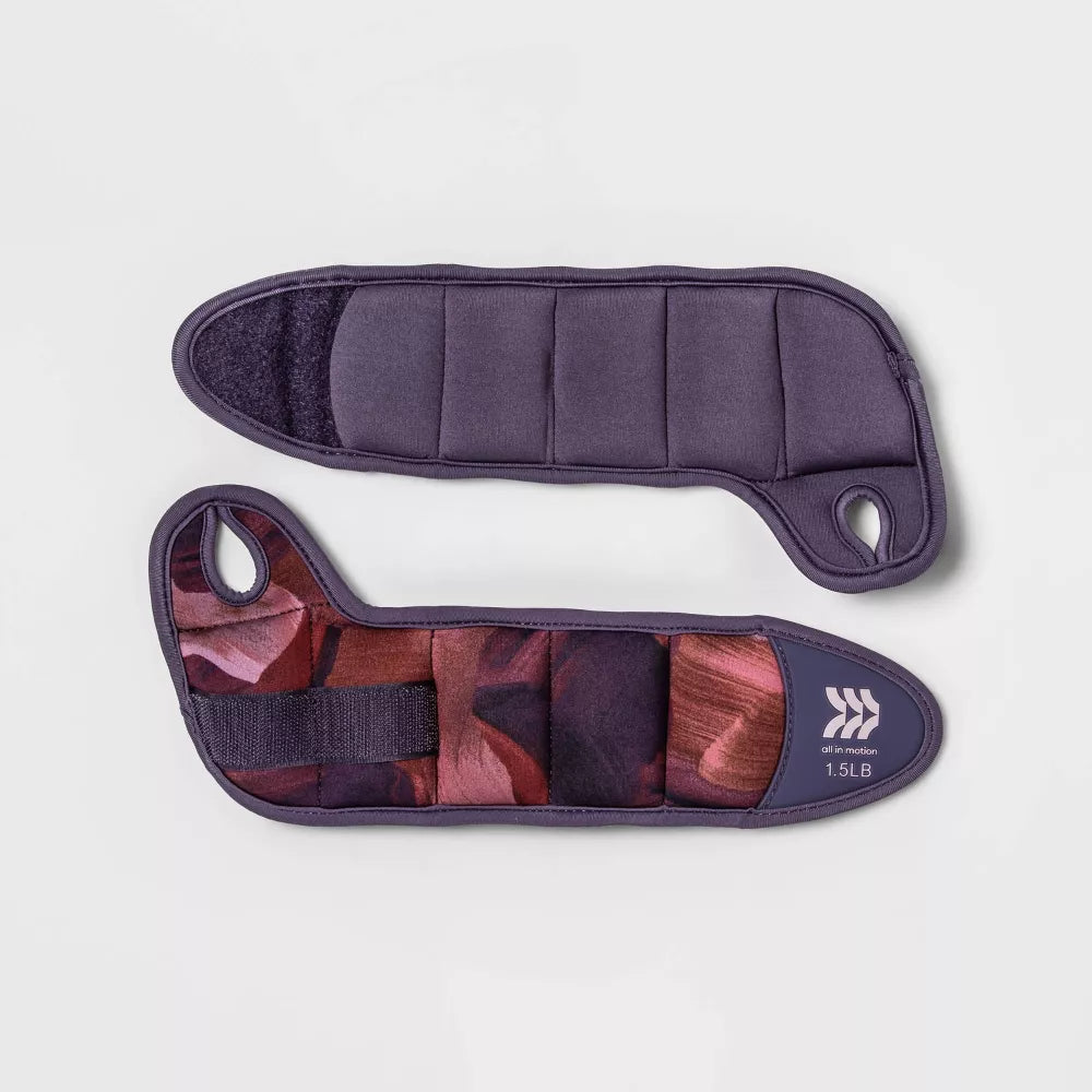 Wrist Weights 1.5lbs - Anti-Microbial Neoprene