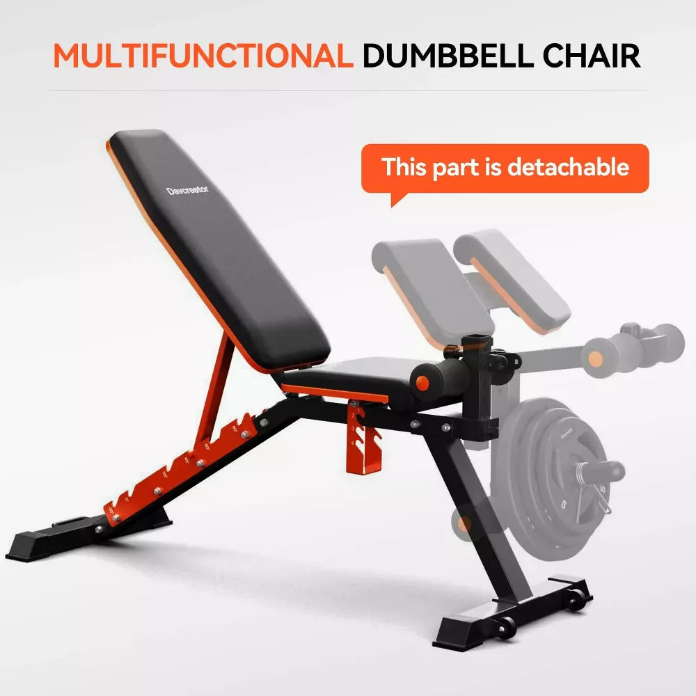 Preacher Curl & Leg Extension Bench - 6 Angles