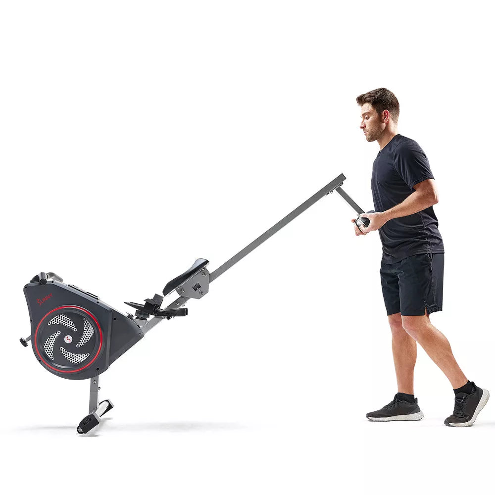 Air + Magnetic Rowing Machine - Dual-Resistance, Upright Storage
