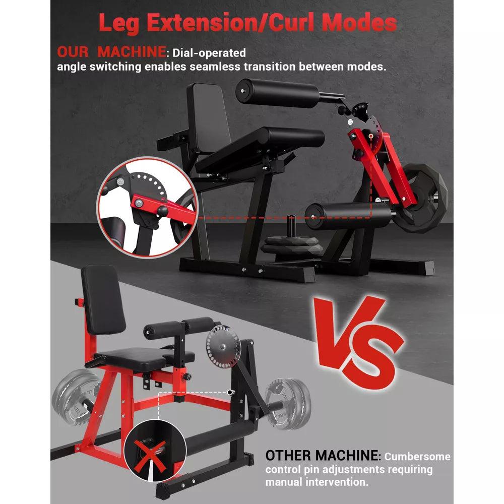 4-in-1 Leg Press & Curl Machine 700LB