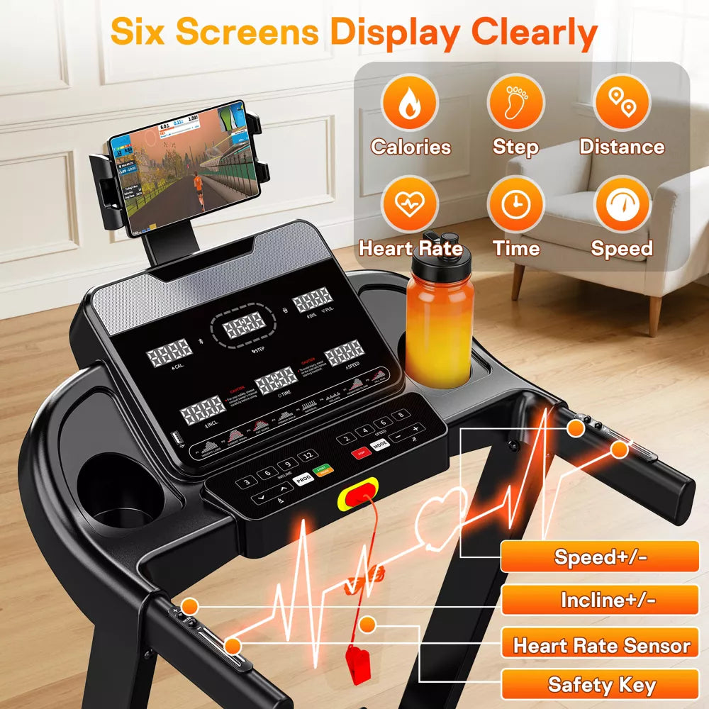 4-in-1 Auto Incline Treadmill - 105 Programs