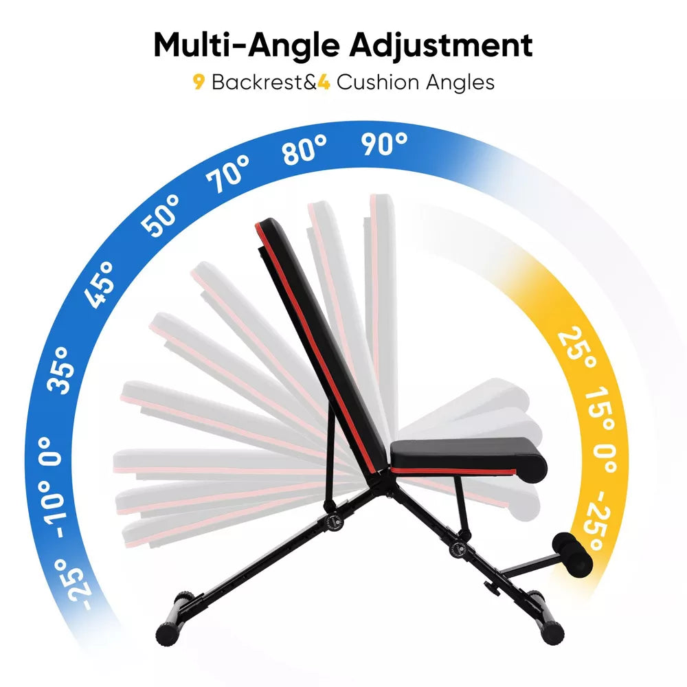 FIRNEWST Fast Folding Adjustable Bench