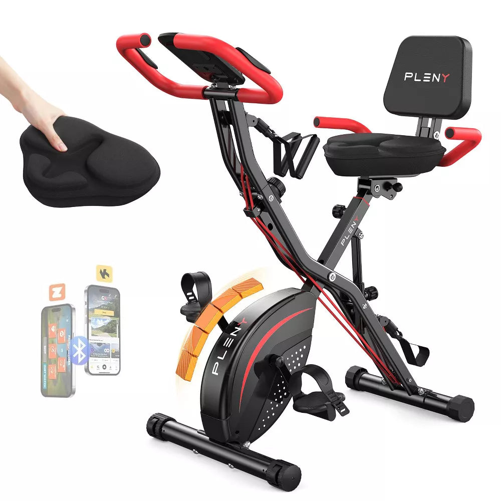 5-in-1 Folding Exercise Bike - Back Support