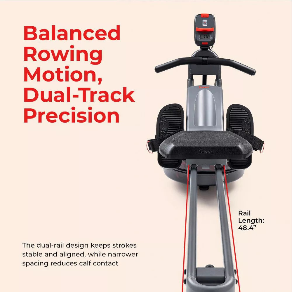 Smart Heavy-Duty Water Rower - Bluetooth SunnyFit App