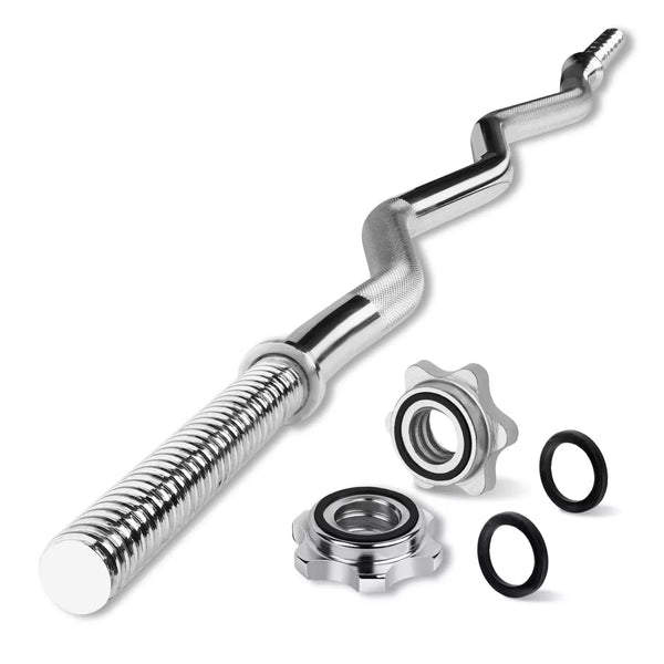 42in Knurled Curl Bar - 480LB Capacity