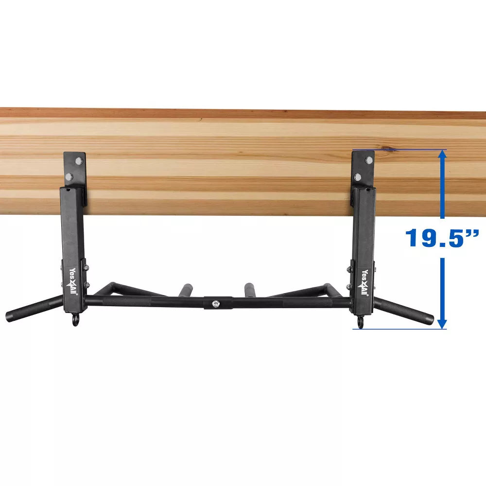 Wall Mounted Chin Up Bar 300lb - Joist Mount
