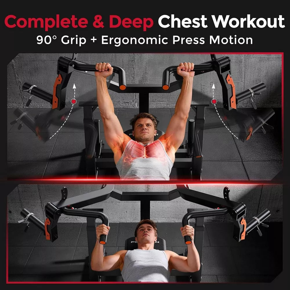 Chest Press Machine - Converging Arms, 4-Position