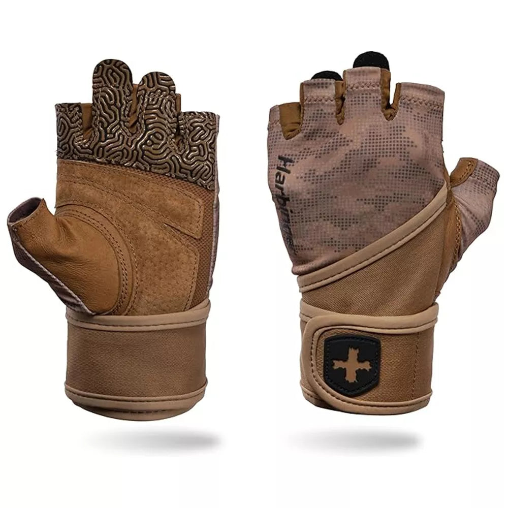 Men's Pro Wrist Wrap Gloves 3.0 - Tan Camo