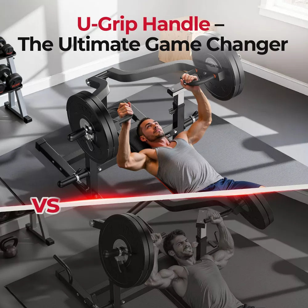 3-Grip Chest Press Machine 1250LB - Adjustable