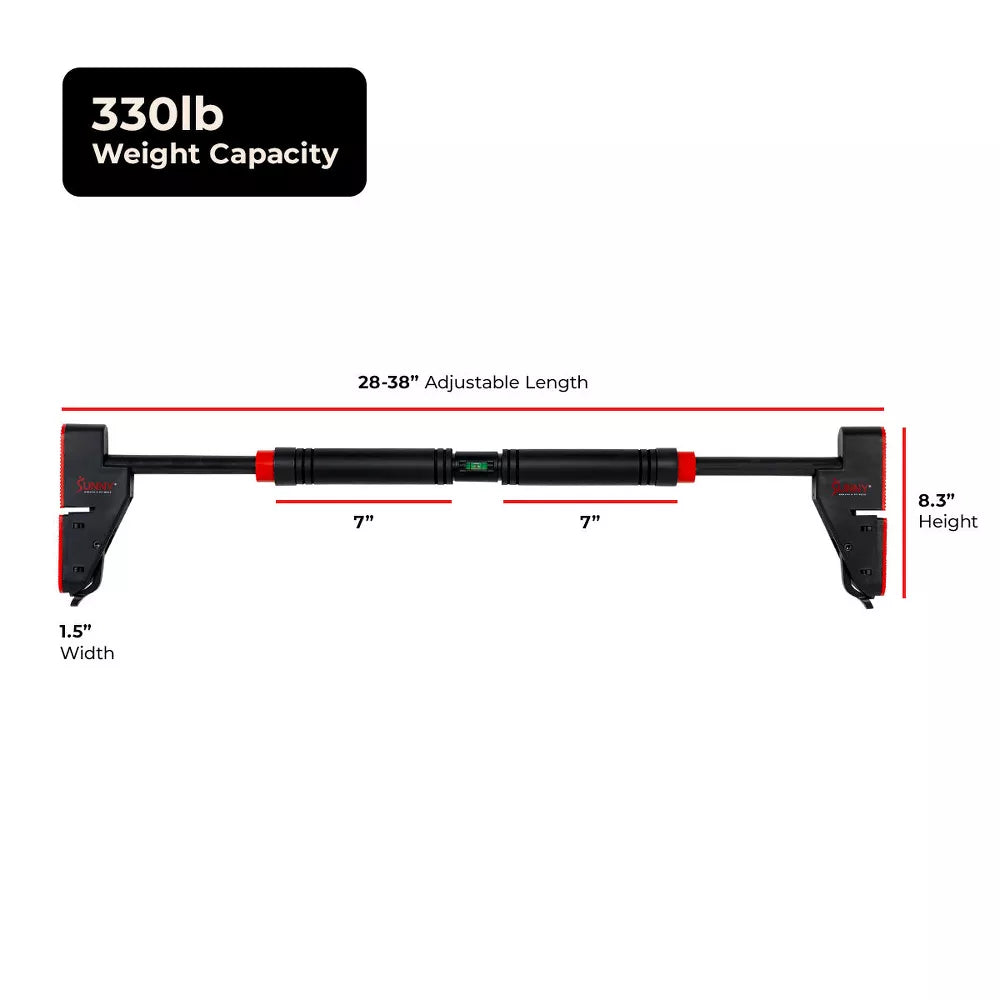 Adjustable Doorway Pull Up Bar - Anti-Rotation