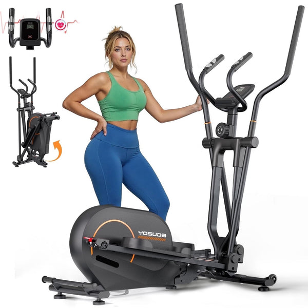 Foldable Magnetic Elliptical - 16 Levels, 350LB