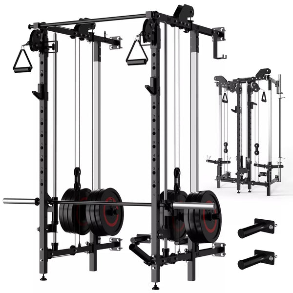 Wall Mount Smith Machine - Folding Power Rack
