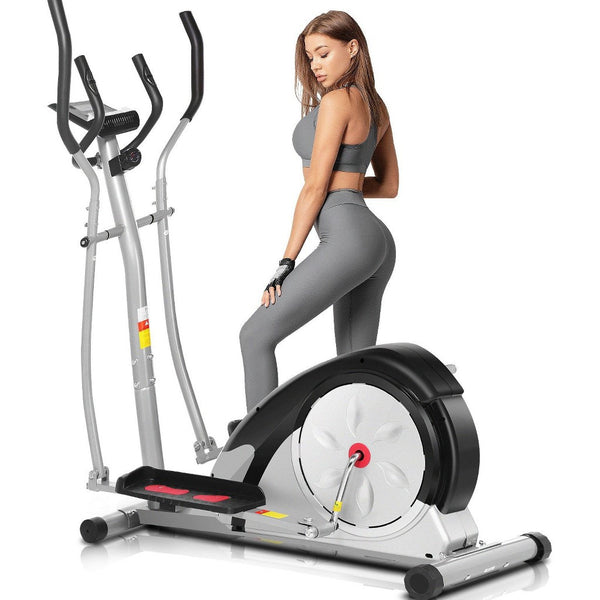 Ultra-Silent Elliptical 500LB - LCD Monitor, Gray